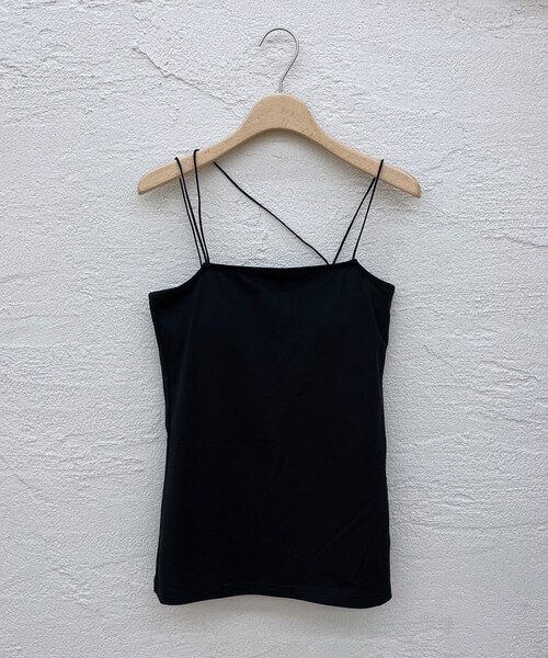 mystic（ミスティック）の「パット付レイヤードキャミソール（タンクトップ・レディース・オフホワイト/ベージュ/ブラック・F）」の2枚目の写真