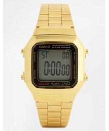 CASIO | Casio Gold Digital Vintage Style Watch A178WGA-1 - Gold(アナログ腕時計)