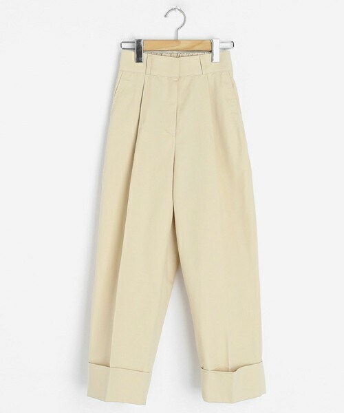 DHOLIC（ディーホリック）の「ロールアップタックパンツ（その他パンツ・レディース・クリーム/ライトカーキ/ディープスカイブルー/ネイビー/ライトイエロー/サーモンピンク/パープル・ONESIZE）」の5枚目の写真