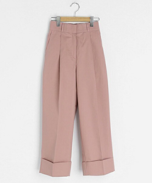 DHOLIC（ディーホリック）の「ロールアップタックパンツ（その他パンツ・レディース・クリーム/ライトカーキ/ディープスカイブルー/ネイビー/ライトイエロー/サーモンピンク/パープル・ONESIZE）」の6枚目の写真