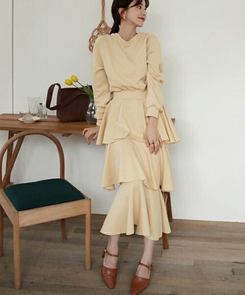 ディホリック　ティアードワンピース