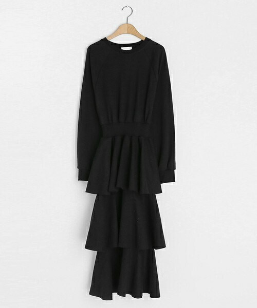 DHOLIC(ディーホリック)の「ティアードワンピース(ワンピース・レディース・イエロー/グレー/ブラック・ONESIZE)」の2枚目の写真