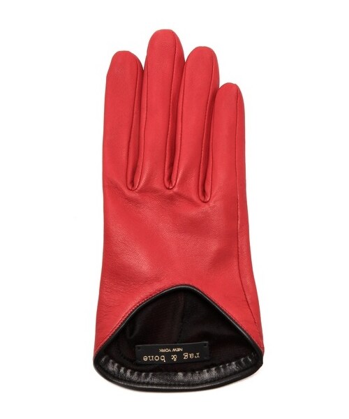 rag & bone（ラグアンドボーン）の「Rag & Bone Moto Gloves（手袋・Royal Red/Black・M/S/L）」の2枚目の写真