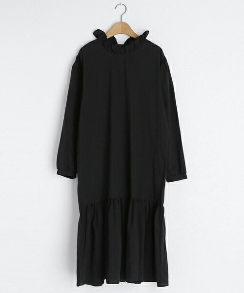 DHOLIC（ディーホリック）の「ネックフリルワンピース（ワンピース・レディース・ホワイト/ブラック/パープル/その他・ONESIZE）」の2枚目の写真