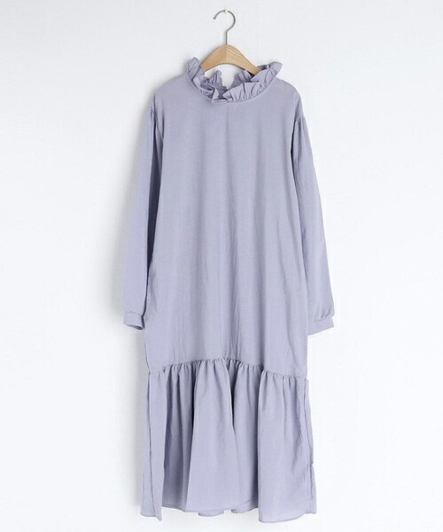 DHOLIC（ディーホリック）の「ネックフリルワンピース（ワンピース・レディース・ホワイト/ブラック/パープル/その他・ONESIZE）」の3枚目の写真