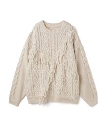 GRL | フリンジケーブルニットトップス(ニット/セーター)