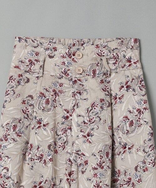 JEANASIS（ジーナシス）の「ハイウエストジャガードガラワイドパンツ（パンツ・グレー系その他()/グリーン系その他()）」の4枚目の写真