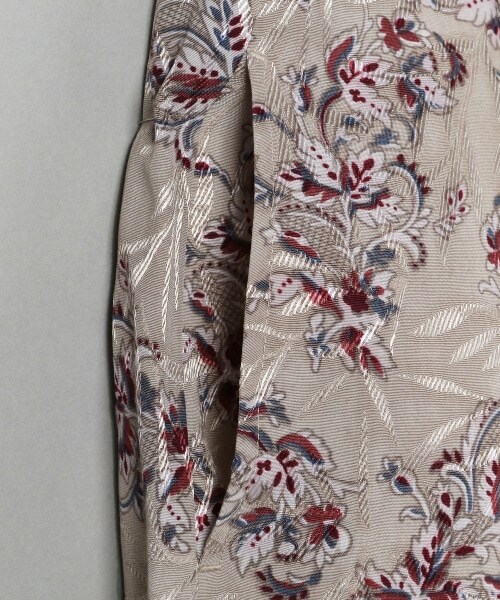 JEANASIS（ジーナシス）の「ハイウエストジャガードガラワイドパンツ（パンツ・グレー系その他()/グリーン系その他()）」の5枚目の写真