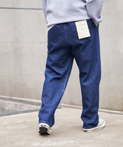 CIAOPANIC TYPY（チャオパニックティピー）の「<21SS>【TYPYDENIM/ティピーデニム】甘織イージートラウザー（デニムパンツ・メンズ・ブルー/ネイビー/ブラック・S/M/L）」の2枚目の写真