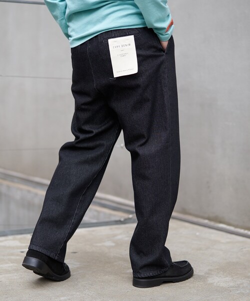 CIAOPANIC TYPY（チャオパニックティピー）の「<21SS>【TYPYDENIM/ティピーデニム】甘織イージートラウザー（デニムパンツ・メンズ・ブルー/ネイビー/ブラック・S/M/L）」の3枚目の写真