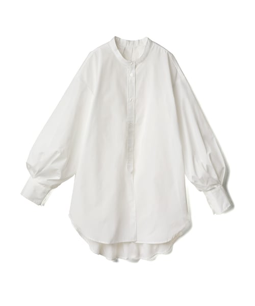 GRL（グレイル）の「バックタックデザインオーバーサイズシャツ（シャツ/ブラウス・レディース・ブラック/オフホワイト/ベージュ・F）」の2枚目の写真