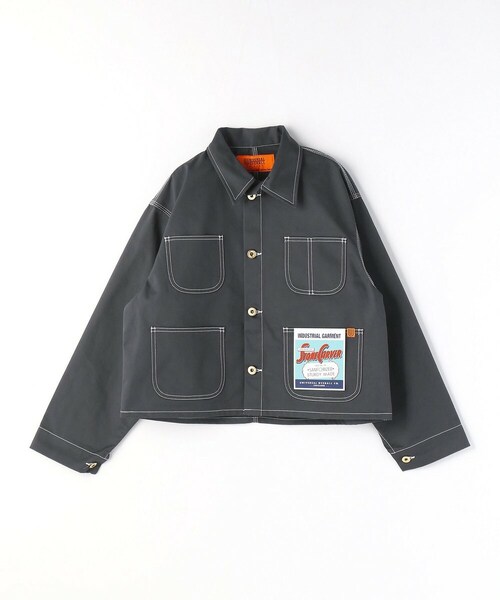 179/WG(イチナナキュウダブルジー)の「UNIVERSAL OVERALLショートカバーオール(カバーオール・レディース・グレー/グリーン・M)」の1枚目の写真
