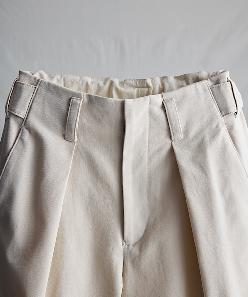 LIDNM（リドム）の「HARD TWISTED BAGGY TROUSERS（スラックス・メンズ・ホワイト・S/M/L）」の9枚目の写真