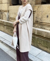 CAPRICIEUX LE'MAGE | コートinダンボールジレ(ベスト)