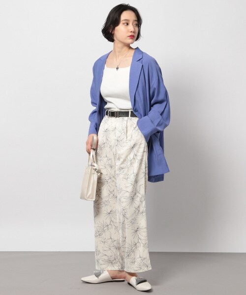 PAGEBOY（ページボーイ）の「シームレスリブタンク【83番色のみ先行予約】（トップス・ブラック/グレージュ/ターコイズ/ラベンダー）」の6枚目の写真