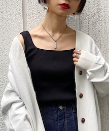 PAGEBOY | シームレスリブタンク【83番色のみ先行予約】(トップス)