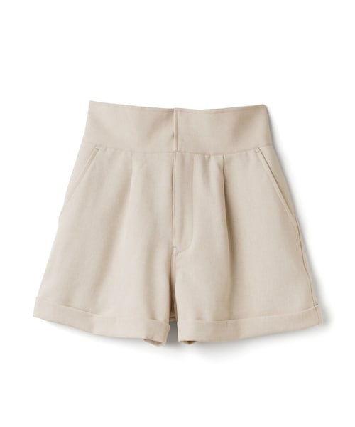 GRL（グレイル）の「ハイウエストショートパンツ（その他パンツ・レディース・ベージュ/ブラック/アイボリー・S）」の2枚目の写真