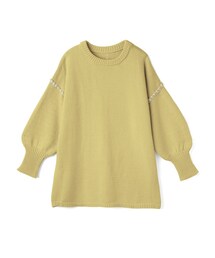 GRL | 配色ステッチオーバーサイズニットトップス(ニット/セーター)