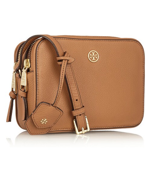 TORY BURCH（トリーバーチ）の「Tory Burch Robinson textured-leather shoulder bag（ショルダーバッグ・レディース・Brown）」の4枚目の写真