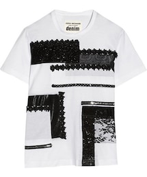 JUNYA WATANABE | Junya Watanabe + Comme des Garçons embellished cotton-jersey T-shirt(シャツ/ブラウス)