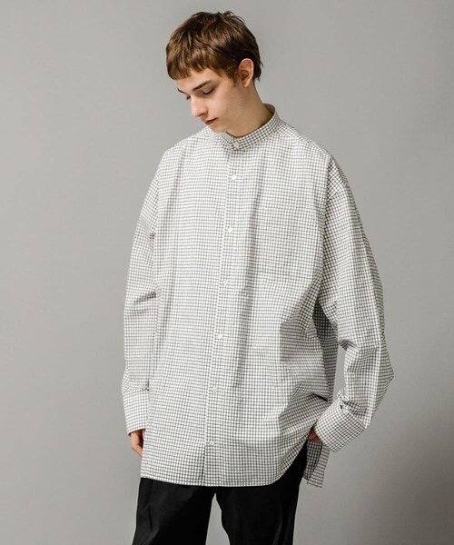 th（ティー エイチ）の「Oversized Band collar Shirt（）」 - WEAR