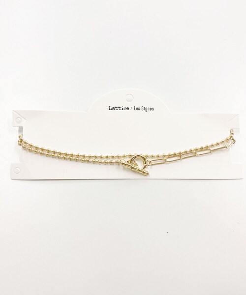 Lattice(Lattice)の「マンテルボールチェーンネックレス(ネックレス・レディース・ゴールド/シルバー・0)」の2枚目の写真
