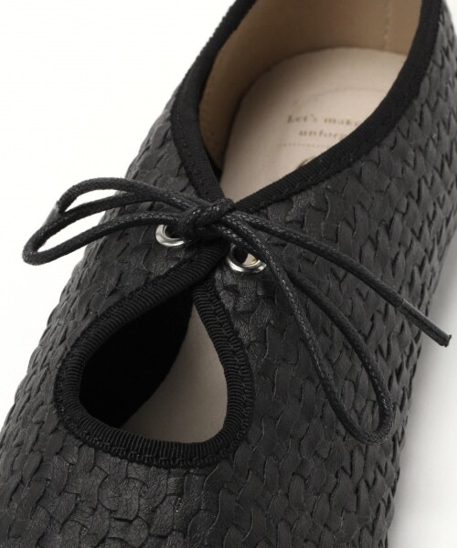 studio CLIP（スタディオクリップ）の「PUメッシュフラットシューズ（シューズ・ホワイト/ブラック）」の9枚目の写真