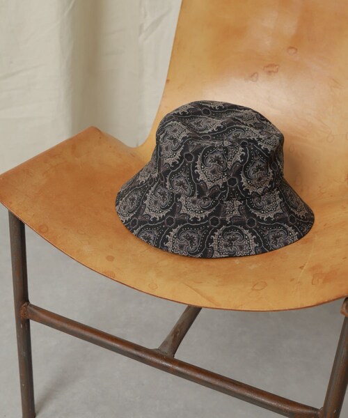 SENSE OF PLACE by URBAN RESEARCH（センスオブプレイスバイアーバンリサーチ）の「バティックバケットハット（その他・メンズ・GREIGE/NAVY・one）」の3枚目の写真