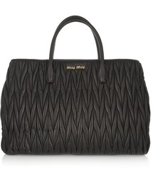 miu miu | Miu Miu Large matelassé leather tote(トートバッグ)