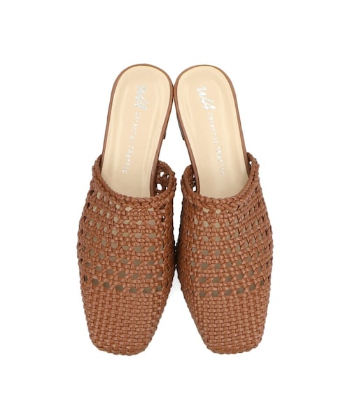 ORiental TRaffic（オリエンタルトラフィック）の「【WEB先行予約】2月下旬発売予定★メッシュスリッパ（シューズ・レディース・ベージュ/ブラウン/グリーン）」の2枚目の写真