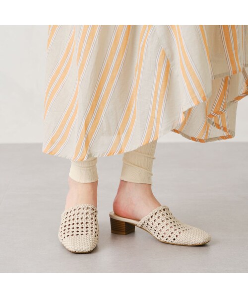 ORiental TRaffic（オリエンタルトラフィック）の「【WEB先行予約】2月下旬発売予定★メッシュスリッパ（シューズ・レディース・ベージュ/ブラウン/グリーン）」の13枚目の写真