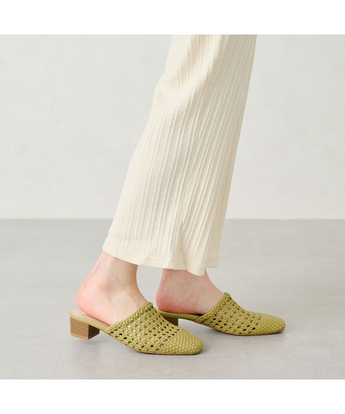 ORiental TRaffic（オリエンタルトラフィック）の「【WEB先行予約】2月下旬発売予定★メッシュスリッパ（シューズ・レディース・ベージュ/ブラウン/グリーン）」の15枚目の写真