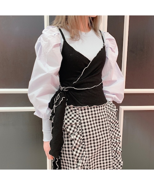 lilLilly - lilLilly 3WAYトップス lilLilly - lilLilly リルリリー 3wayリブマルチトップス