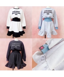 lilLilly（リルリリー）の「【予約】ウエストマークスウェットワンピース（アクセサリー）」