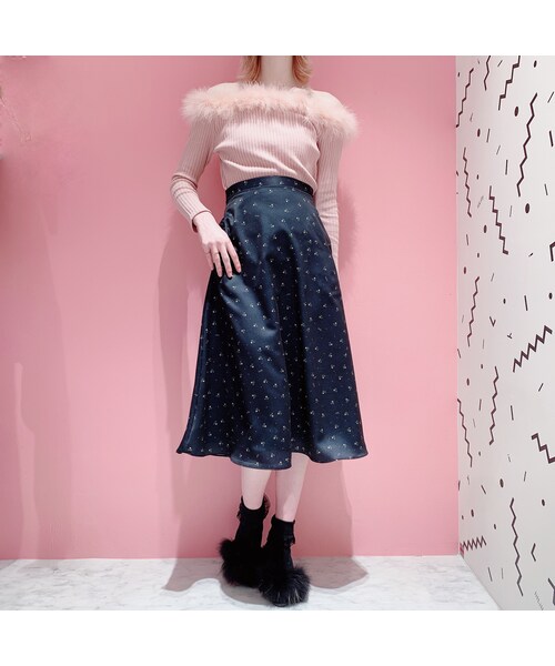 lilLilly（リルリリー）の「mini rose print longskirt（）」 - WEAR