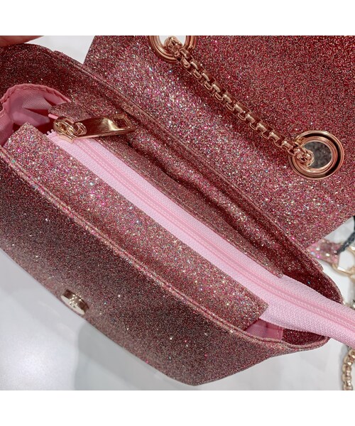 lilLilly(リルリリー)の「グリッターショルダーバッグ(バッグ・レディース・PINK/BLACK)」の3枚目の写真