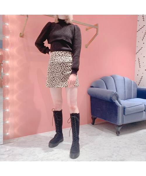 lilLilly（リルリリー）の「アニマルミニスカート（スカート・レディース・zebra/S/zebra/M/leopard/M）」の9枚目の写真