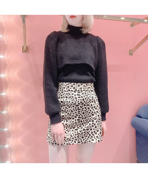 lilLilly（リルリリー）の「アニマルミニスカート（スカート・レディース・zebra/S/zebra/M/leopard/M）」の6枚目の写真