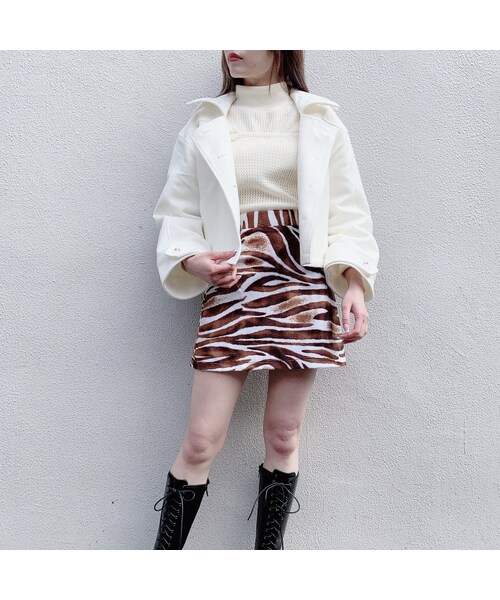 lilLilly（リルリリー）の「アニマルミニスカート（スカート・レディース・zebra/S/zebra/M/leopard/M）」の13枚目の写真