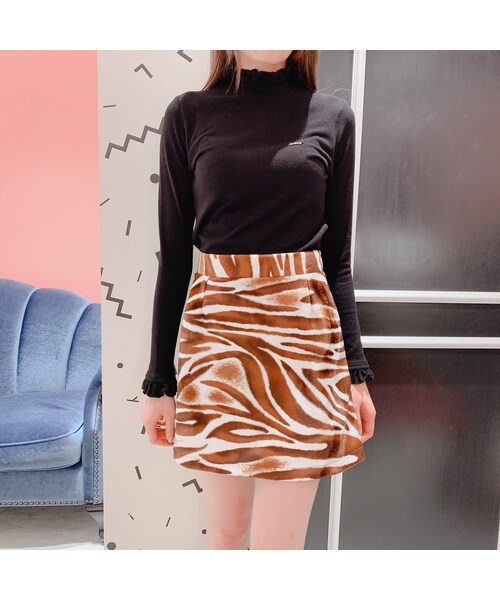 lilLilly（リルリリー）の「アニマルミニスカート（スカート・レディース・zebra/S/zebra/M/leopard/M）」の16枚目の写真