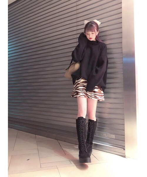 lilLilly（リルリリー）の「アニマルミニスカート（スカート・レディース・zebra/S/zebra/M/leopard/M）」の20枚目の写真