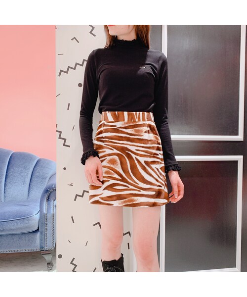 lilLilly（リルリリー）の「アニマルミニスカート（スカート・レディース・zebra/S/zebra/M/leopard/M）」の17枚目の写真