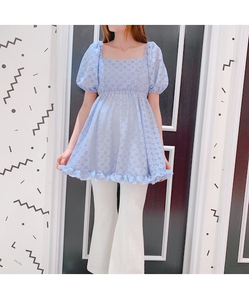 lilLilly（リルリリー）の「【pain】レースパフチュニック（）」 - WEAR