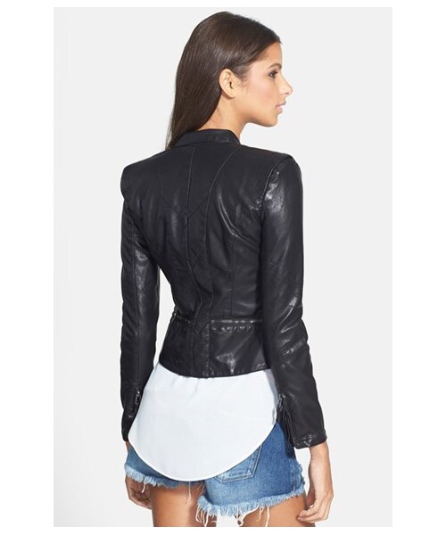 Blank NYC(-)の「BLANKNYC Faux Leather Jacket(ライダースジャケット・Black・Regular Medium/Regular Small/Regular Large/Regular X-Small)」の6枚目の写真
