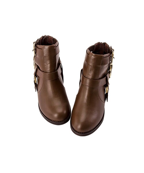 gracegift（グレースギフト）の「側邊鏤空設計皮革短靴（シューズ・レディース・黑/棕・35/36/37/38/39/40/41）」の13枚目の写真