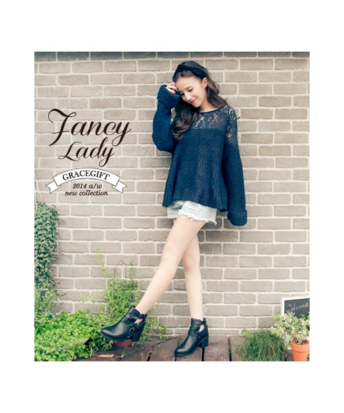 gracegift（グレースギフト）の「側邊鏤空設計皮革短靴（シューズ・レディース・黑/棕・35/36/37/38/39/40/41）」の15枚目の写真