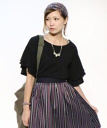 RAY CASSIN | 【STYLE BOOK掲載】袖Ｗフリルプル(トップス)