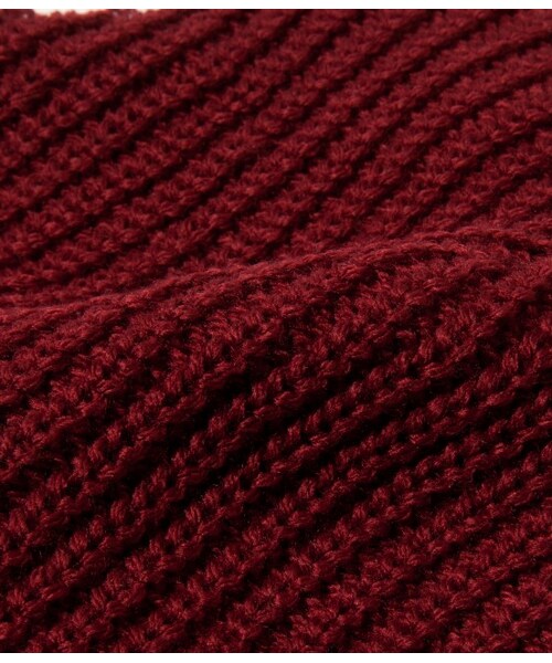 JUNRED（ジュンレッド）の「ロゴプリントニットキャップ（帽子・メンズ・ホワイト/ネイビー/ワイン・F）」の6枚目の写真