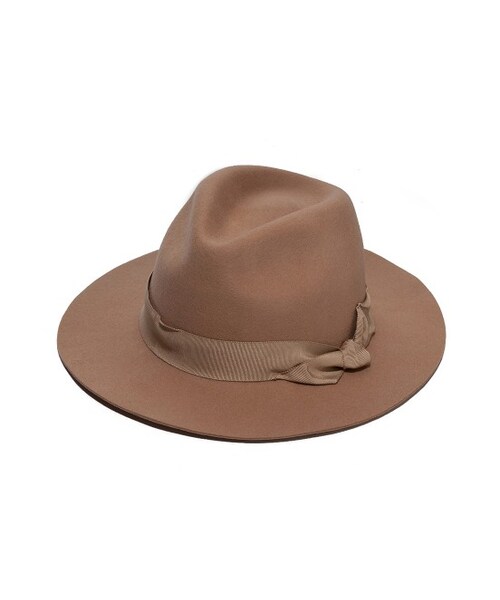 ADAM ET ROPE'（アダムエロペ）の「ウール中折れハット（帽子・レディース・ブラック/グレー/ベージュ・M）」の3枚目の写真