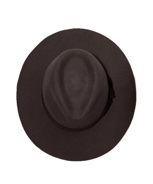 ADAM ET ROPE'（アダムエロペ）の「ウール中折れハット（帽子・レディース・ブラック/グレー/ベージュ・M）」の8枚目の写真